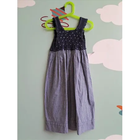 Vestito Anghingò Blu e Gonna Quadretti 4/5 A