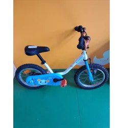 Bicicletta Con Rotella B Twin Bianca e Azzurra 14"