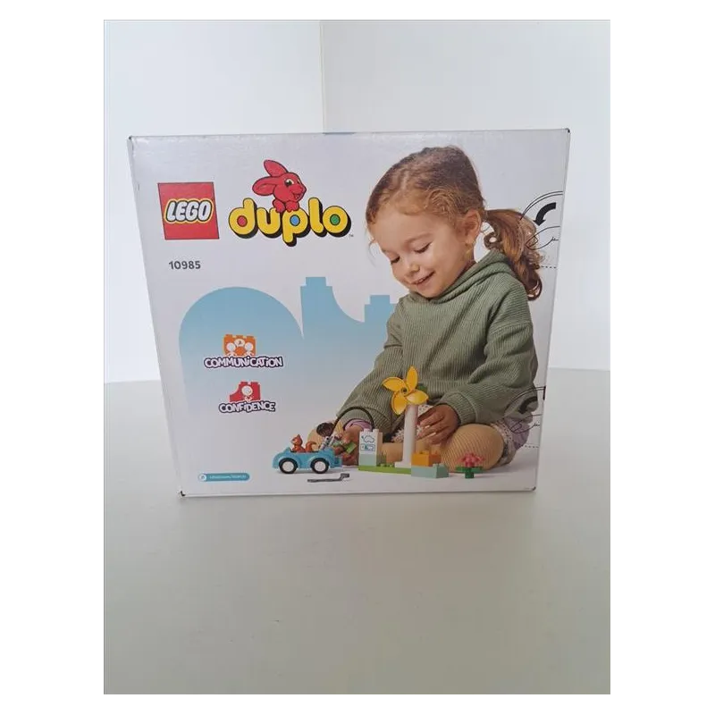 LEGO DUPLO Turbina Eolica e Auto Elettrica 10985 Nuovo