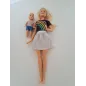 Barbie Gonna Argento Con Ken Piccolino