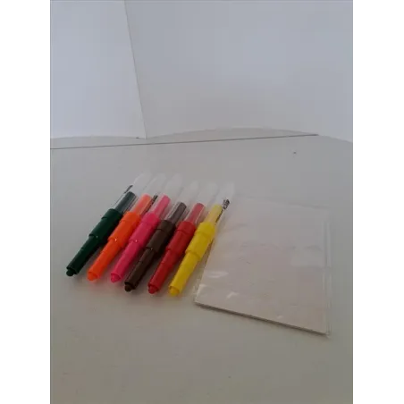 Pennarelli a Soffio (mancano 2 Colori) Con Stencil