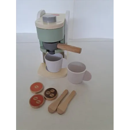Macchina Caffè In Legno Con Cialde e Tazzine