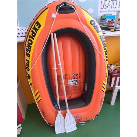 Canotto Mare Arancione Intex Con Remi