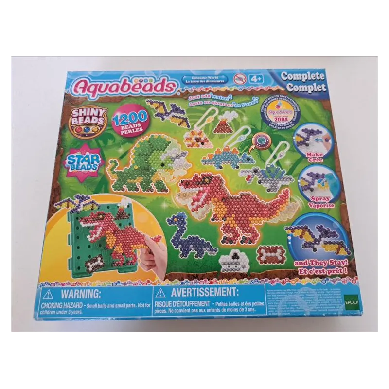 Gioco Aquabeds Crea Portachiavi Dinosauri Nuovo