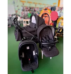 Trio Peg Perego Book 51S PopUp Telaio Leggermente Rigato Con Borsa e Kit Navicella