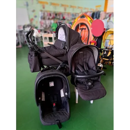 Trio Peg Perego Book 51S PopUp Telaio Leggermente Rigato Con Borsa e Kit Navicella