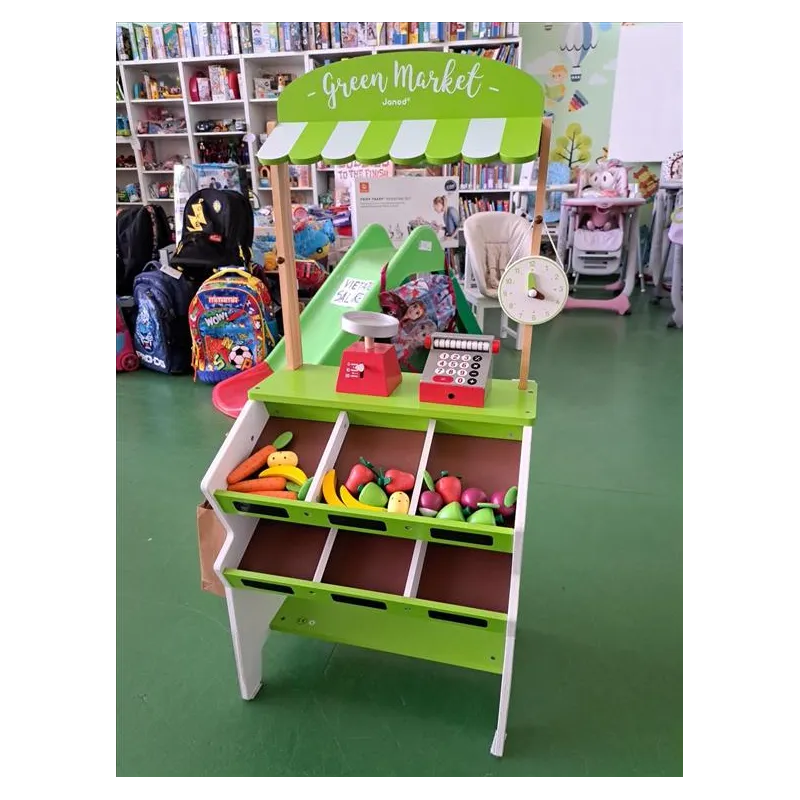 Green Market in legno Janod Con Accessori In Legno