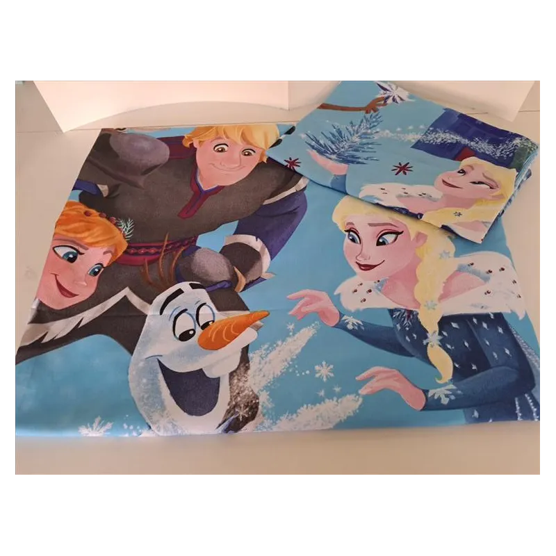 Lenzuolo Letto Frozen 135x200 + Federa Maxi Cuscino