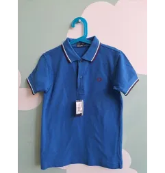 Polo Fred Perry Blu 7/8 A Nuova