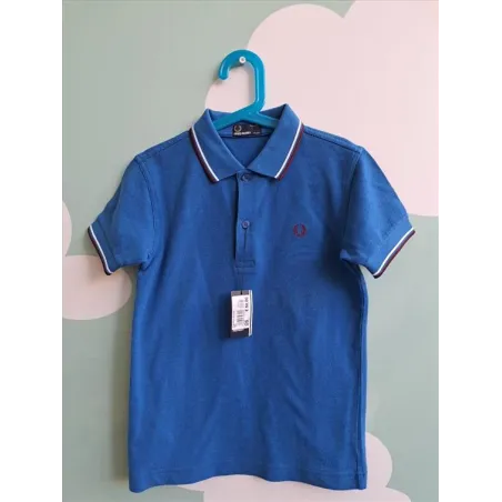 Polo Fred Perry Blu 7/8 A Nuova