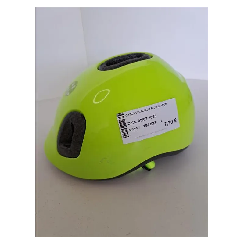Casco Bici Giallo Fluo 44/49 Cm Casco Bici Giallo Fluo 44/49 Cm