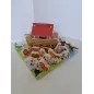 Gioco Con Aminali In Legno e Sfondo