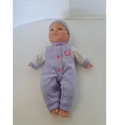 Bambola Cappellino e Tutina Lilla