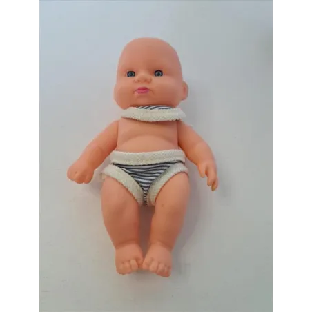 Bambola Piccola Bavaglino E Costumino a Righe