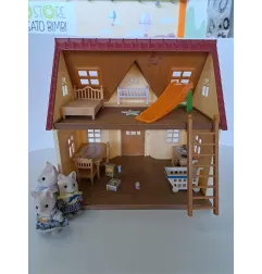 Casa Dei Coniglietti Con Arredi e 2 Coniglietti