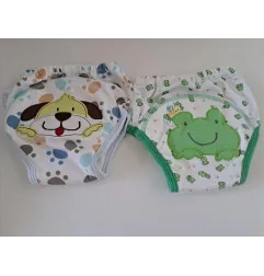 Mutandine Apprendimento Taglia 2/3 A Ranocchia e Cagnolino 2 PZ