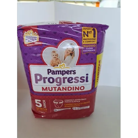Pampers Progressi Mutandino Tg.5 Junior 17 Pezzi