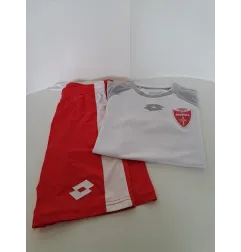 Completo Calcio Monza Pantaloncini Rossi e T Shirt Bianc 8/10 A