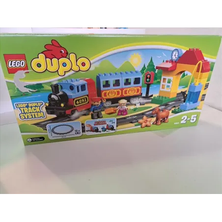 Treno Duplo Con Locomotiva a Vapore Completo Di Tutti I Pezzi
