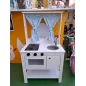 Cucina Ikea Con Tendina Azzurra