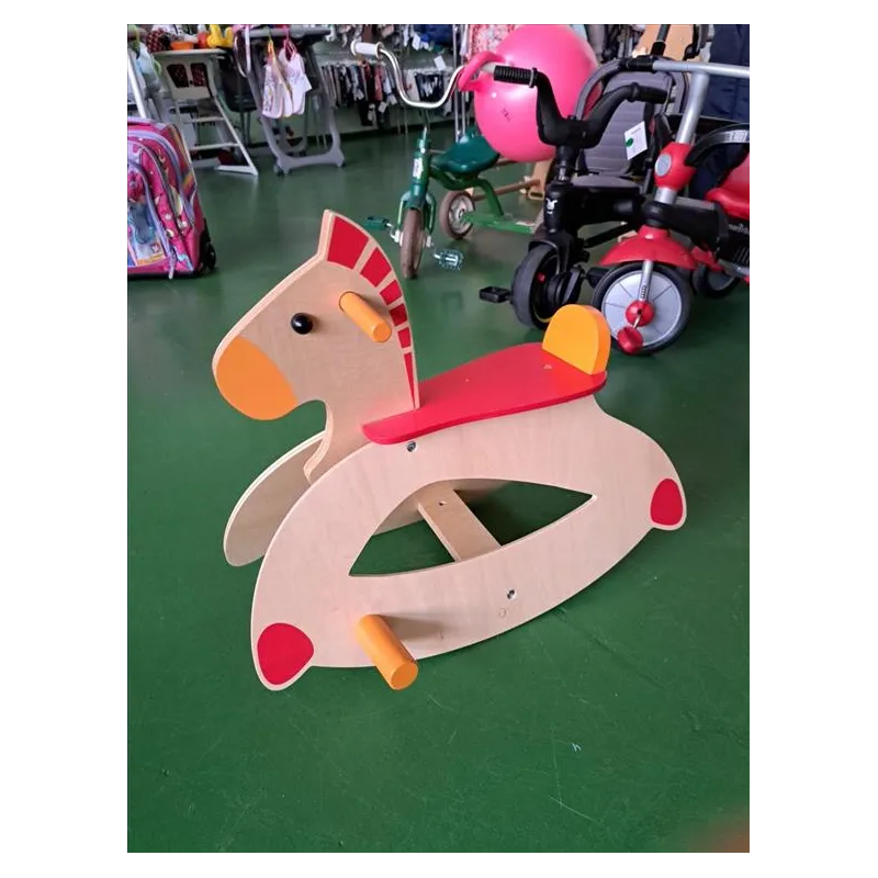 Cavallo A Dondolo In Legno