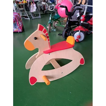 Cavallo A Dondolo In Legno