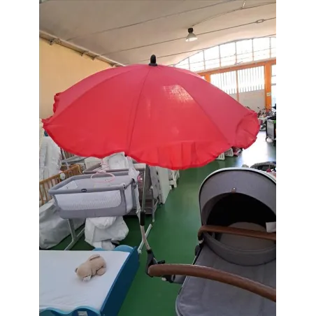 Ombrellino Rosso Per Passeggino / Carrozzina Universale