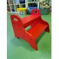 Scaletta / Rialzo In Legno Rosso