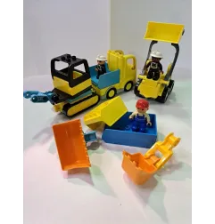 DUPLO Costruzioni Con Mezzi Di Lavoro, Cambio Pale e Personaggi