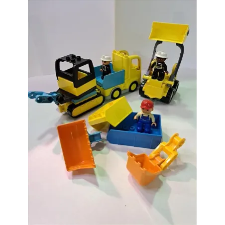 DUPLO Costruzioni Con Mezzi Di Lavoro, Cambio Pale e Personaggi