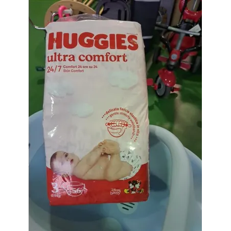 Pannolini Huggies Taglia 3 - 4/9 Kg - 56 Pezzi