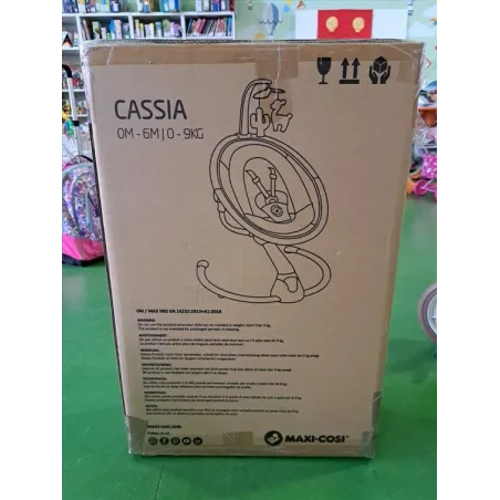 Sdraietta Maxi-Cosi Cassia Per Neonati Girevole 360°, Reclinabile, Con Melodie