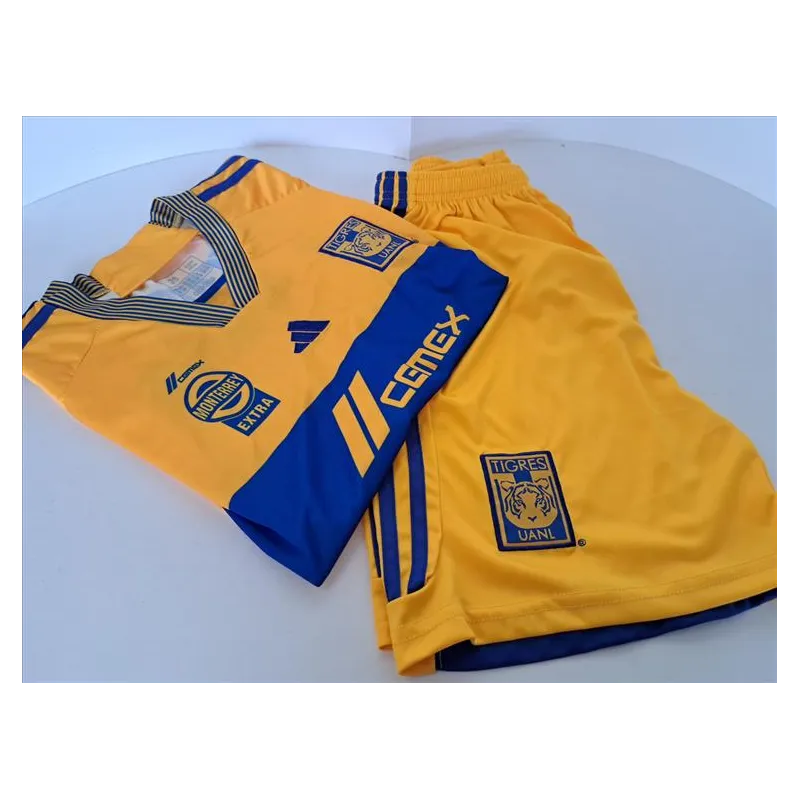 Completo Calcio Giallo e Blu Tigres Uanl 9/10 A