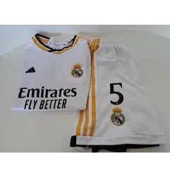Completo Calcio Real Madrid Bellingham N 5 Pantaloni + T Shirt