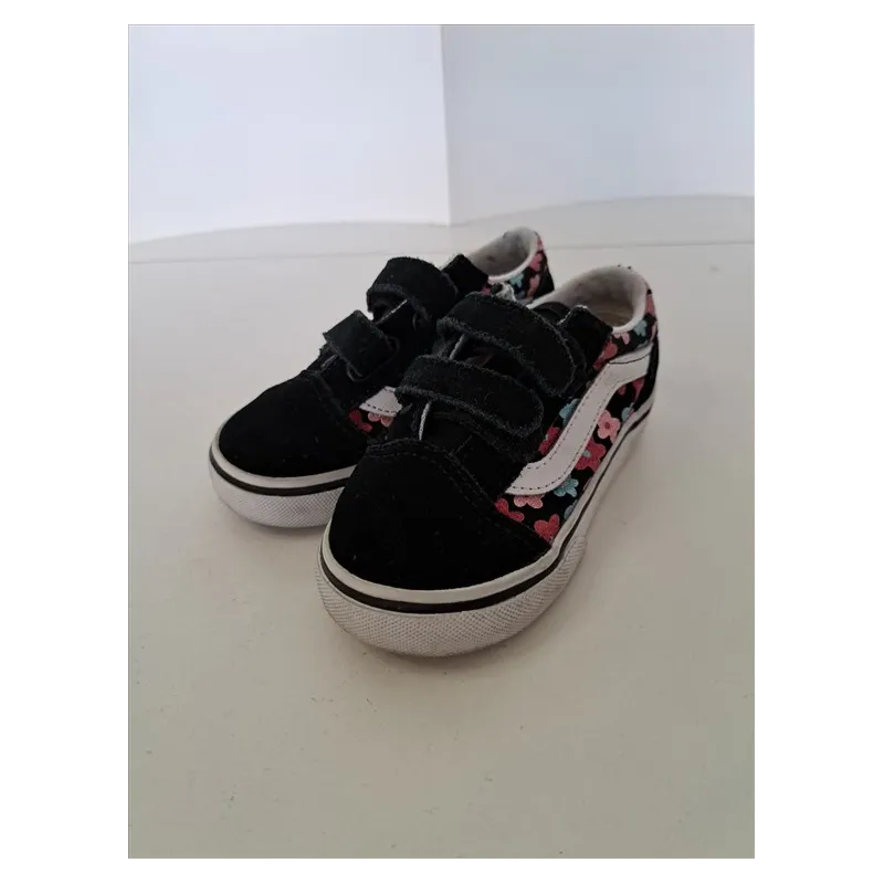 Scarpe Vans Nere Fiorellini N 24