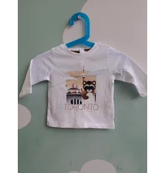 Maglia Maniche Lunghe Obaibi Bianca Toronto 3 M