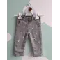 Pantaloni Con Bretelle Grigio Con Orsetti Chicco 12 M ( Veste Piccolo )