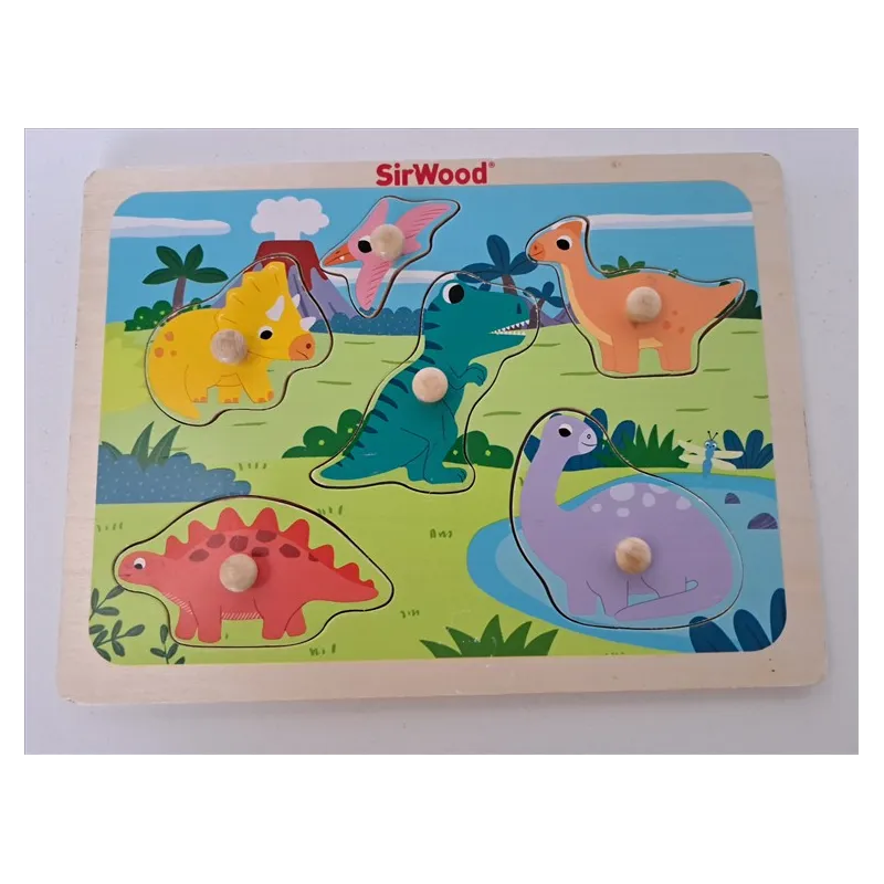 Gioco Incastri In Legno Dinosauri