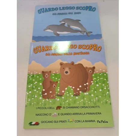 Guardo Leggo Scopro Gli Animali Della Montagna E Gli Animali Del Mare 2 PZ