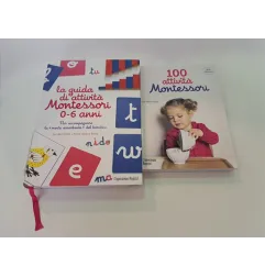 Libro 100 Attività Montessori + Libro La Guida Di Attività Montessori 0/6 A 2 PZ