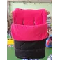 Sacco Passeggino Nero Interno Rosa
