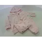 Tuta Completa Benetton Rosa Pantaloni, Maglia Maniche Lunghe e Felpa Con Zip
