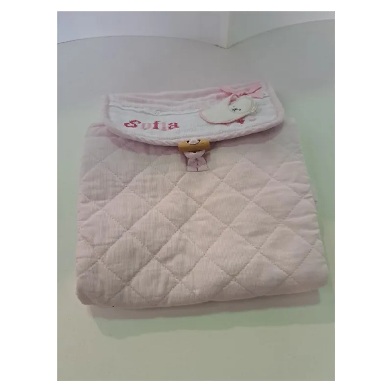 Telo Fasciatoio Portatile Rosa Personalizzato Sofia