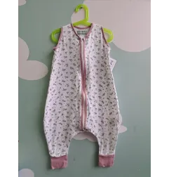 Sacco Nanna Fiorellini Profili Rosa Molise & Co 100% Cotone - 0,5 Tog 2 Anni