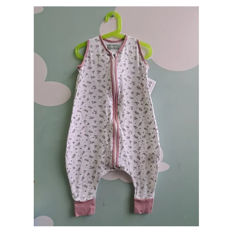 Sacco Nanna Fiorellini Profili Rosa Molise & Co 100% Cotone - 0,5 Tog 2 Anni
