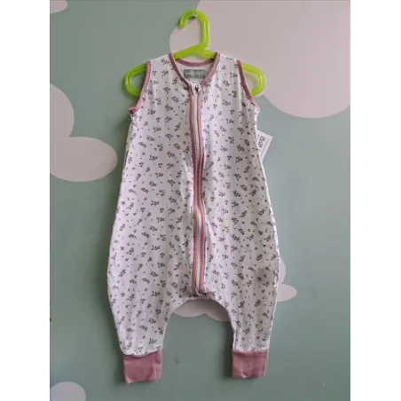 Sacco Nanna Fiorellini Profili Rosa Molise & Co 100% Cotone - 0,5 Tog 2 Anni