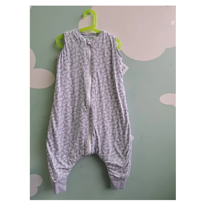 Sacco Nanna Grigio e Foglioline Molise & Co 100% Cotone - 2,5 Tog 3 Anni