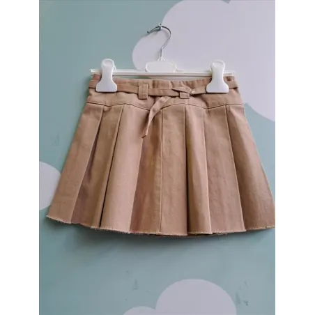 Mini Gonna Plissettata Beige Zara 8 A