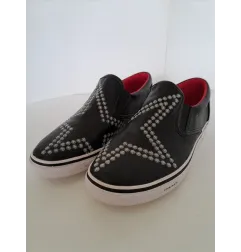 Scarpe Nere In Pelle Con Stella Diesel 36