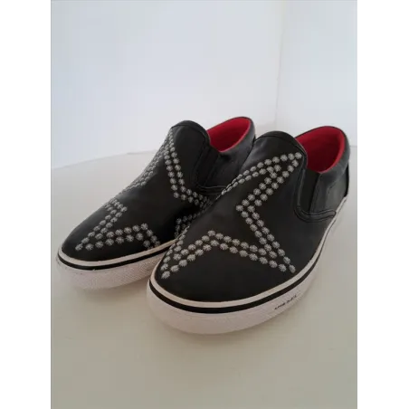Scarpe Nere In Pelle Con Stella Diesel 36